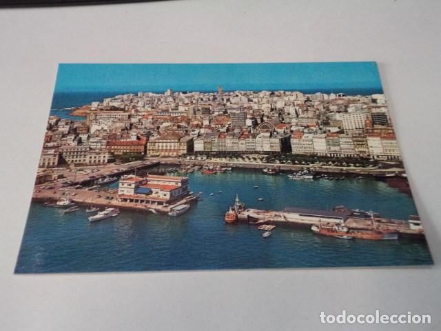 Postales: CORU&Ntilde;A - POSTAL LA CORU&Ntilde;A - VISTA A&Eacute;REA - Foto 1