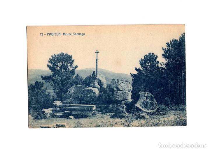 Postales: PADR&Oacute;N.(LA CORU&Ntilde;A).- MONTE SANTIAGO. - Foto 1