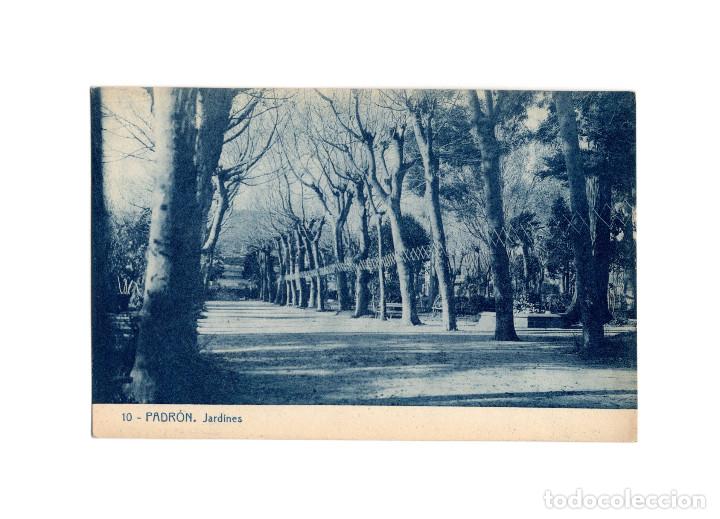 Postales: PADR&Oacute;N.(LA CORU&Ntilde;A).- JARDINES. - Foto 1