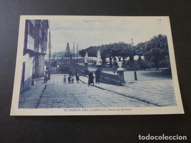 Postales: EL FERROL LA CORU&Ntilde;A PASEO DE HERRERA SIN EDITOR - Foto 1
