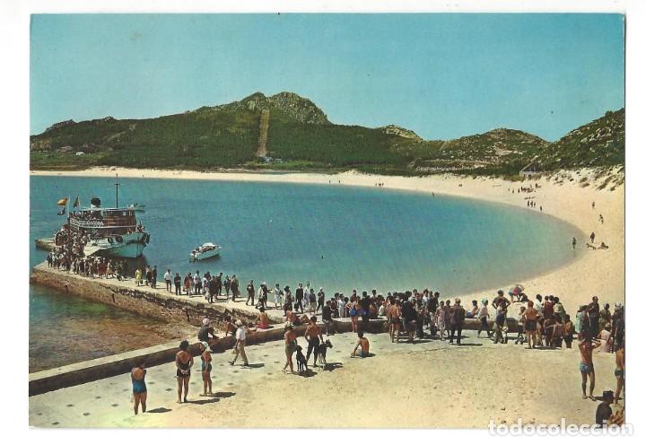 Postales: VIGO.- N&ordm; 2031, ISLAS CIES. DESEMBOCADERO Y PLAYA. EDICIONES ARRIBAS. GALICIA- SIN CIRCULAR
