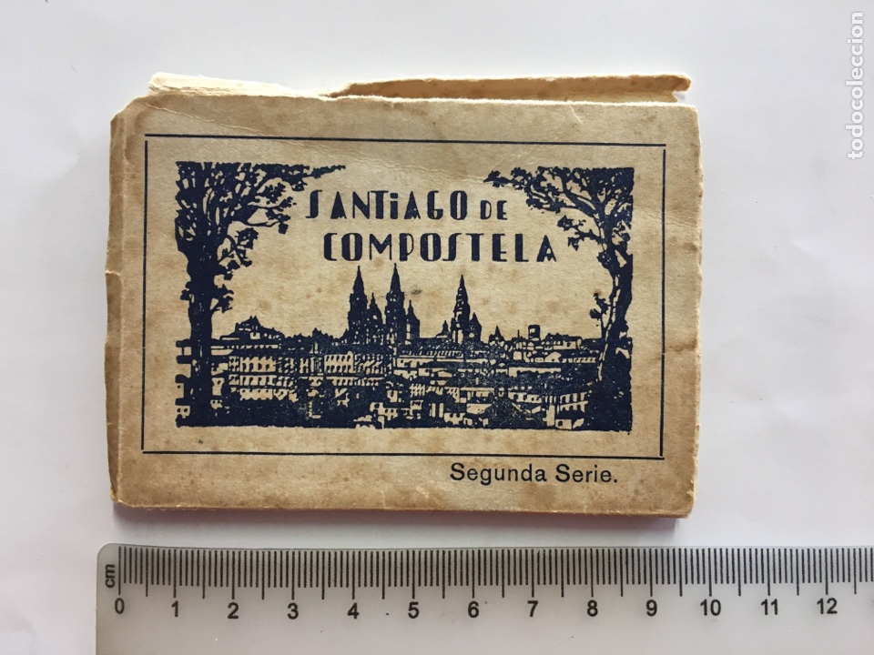 Postales: POSTALES. ACORDE&Oacute;N. SANTIAGO DE COMPOSTELA. 2&ordf; SERIE. 12 VISTAS. HAE. H. 1955?.