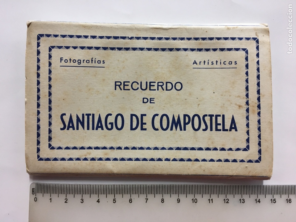 Postales: POSTALES. ACORDE&Oacute;N. RCDO. SANTIAGO DE COMPOSTELA. 10 VISTAS. EDIC. ARRIBAS. H. 1960?.