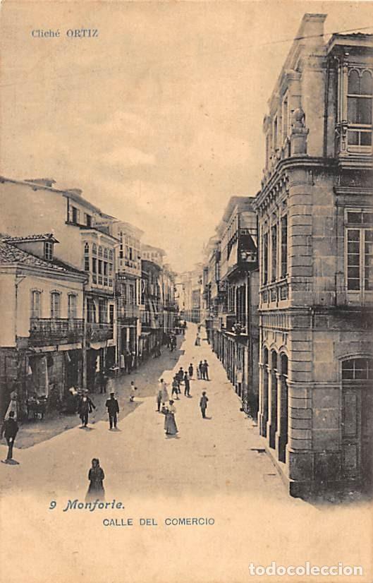 Postales: MONFORTE (LUGO).- CALLE DEL COMERCIO - Foto 1