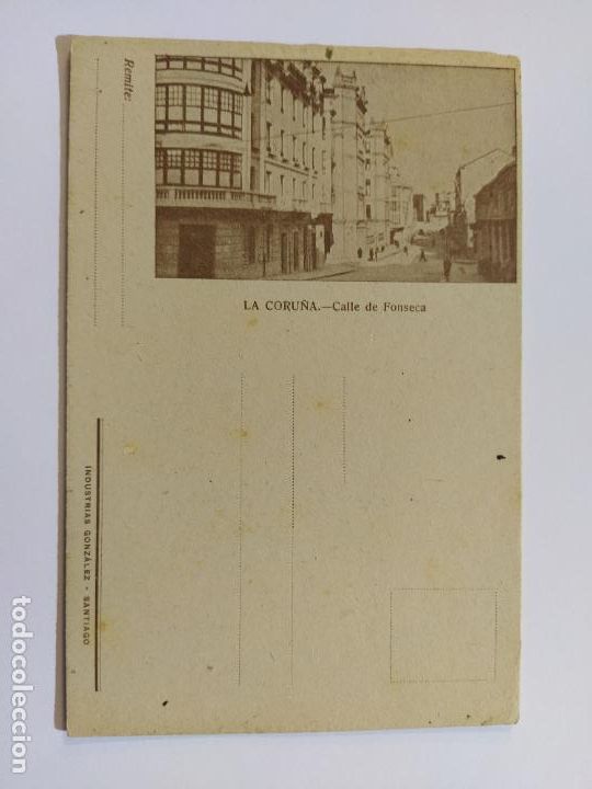 Postkarten: LA CORU&Ntilde;A-CALLE DE FONSECA-INDUSTRIAS GONZALEZ-POSTAL ANTIGUA-VER FOTOS-(65.631)