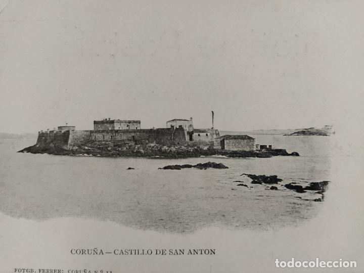 Postcards: LA CORU&Ntilde;A-CASTILLO DE SAN ANTON-REVERSO SIN DIVIDIR-FOT&middot;FERRER-POSTAL ANTIGUA-VER FOTOS-(65.636)