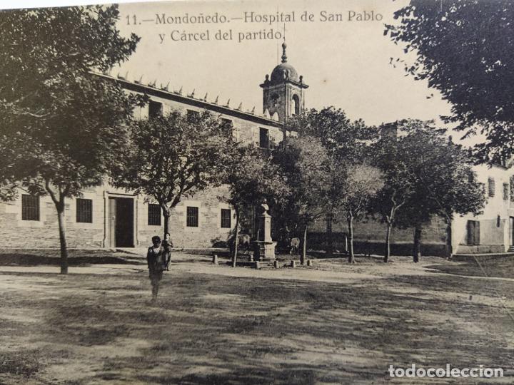 Postales: MONDO&Ntilde;EDO-HOSPITAL DE SAN PABLO Y CARCEL DEL PARTIDO-11-FOT&middot;A.TEGEIRO-POSTAL ANTIGUA-(66.012)