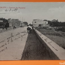 Postales: LA CORUÑA, CAMINO DE MONELOS. EDICIÓN RIVERA.