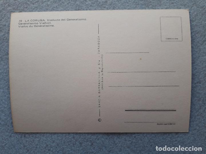Postales: La Coru&ntilde;a. Viaducto del General&iacute;simo. - Foto 2