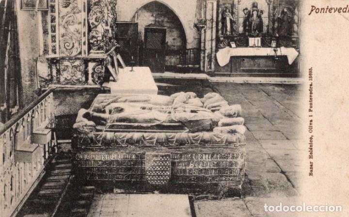 Postales: pontevedra. sepulcro de charina - Foto 1