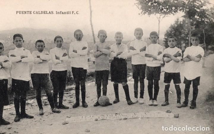Postais: puente caldelas. equipo de futbol infantil f.c.
