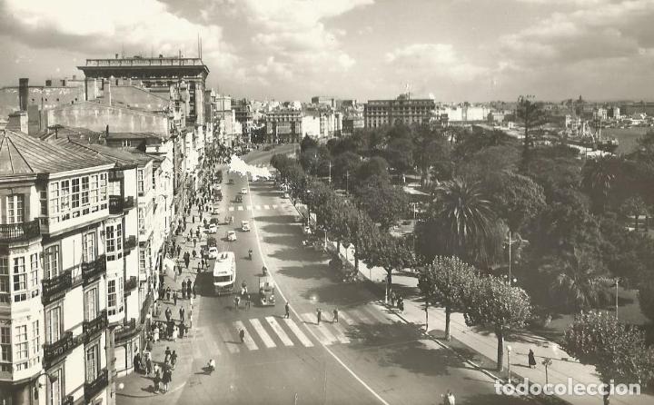 Postales: LA CORU&Ntilde;A-AVENIDA DE LOS CANTONES-28-POSTAL MADRID-POSTAL ANTIGUA-(66.279)