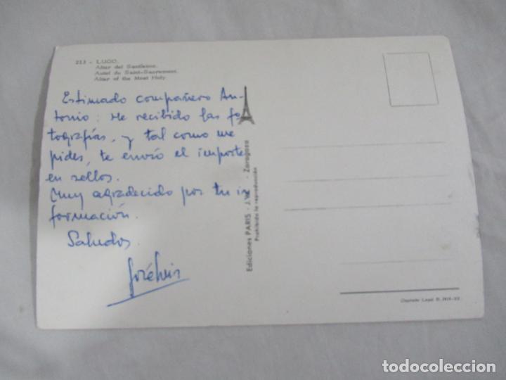 Postales: Lugo - Altar del Sant&iacute;simo - Escrita - Foto 2