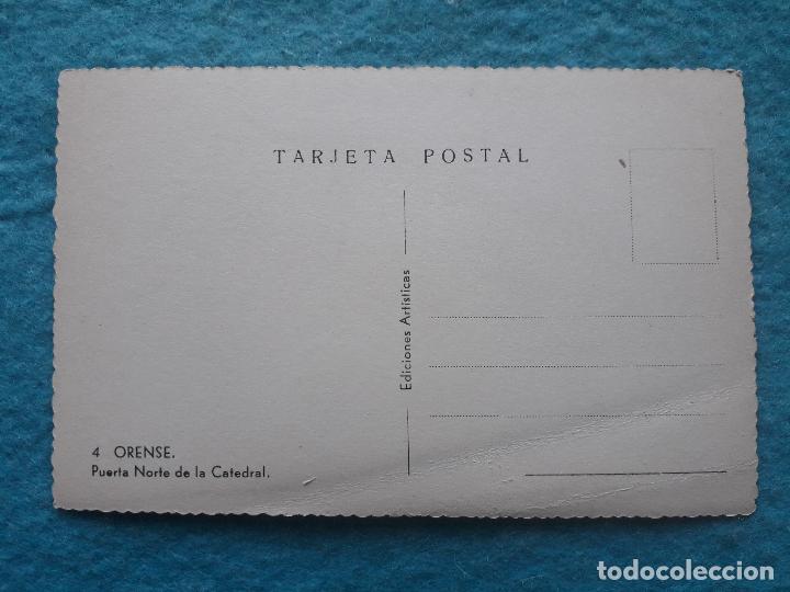 Postales: Orense. Puerta Norte de la Catedral. - Foto 2