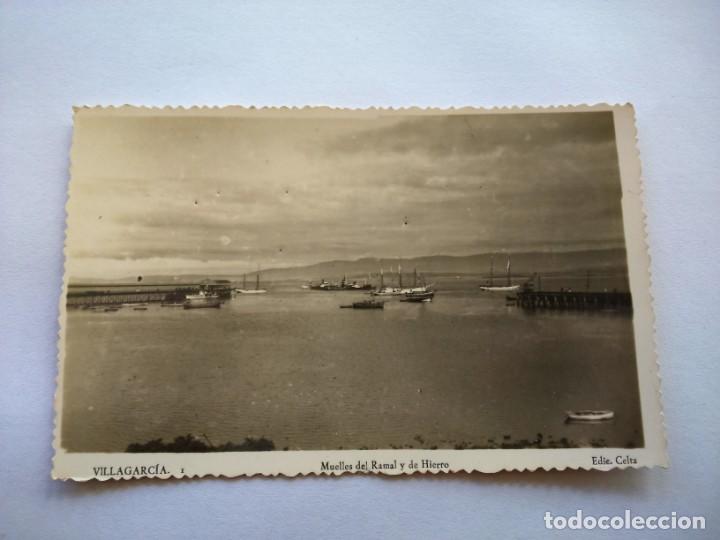 Postkarten: POSTAL -- VILLAGARCIA - MUELLES DEL RAMAL Y DE HIERRO -- SIN USO --