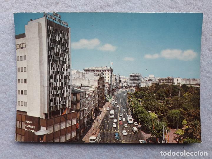 Postales: La Coru&ntilde;a. Los Cantones y parque. Escrita. - Foto 1