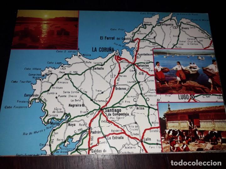 Postales: N&ordm; 36167 POSTAL GALICIA MAPA