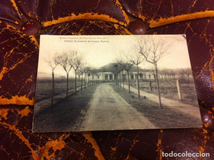 Postales: POSTAL. VERIN: BALNEARIO DE FUENTE NUEVA. POSTAL NO ESCRITA. ED. LINO V&Aacute;ZQUEZ