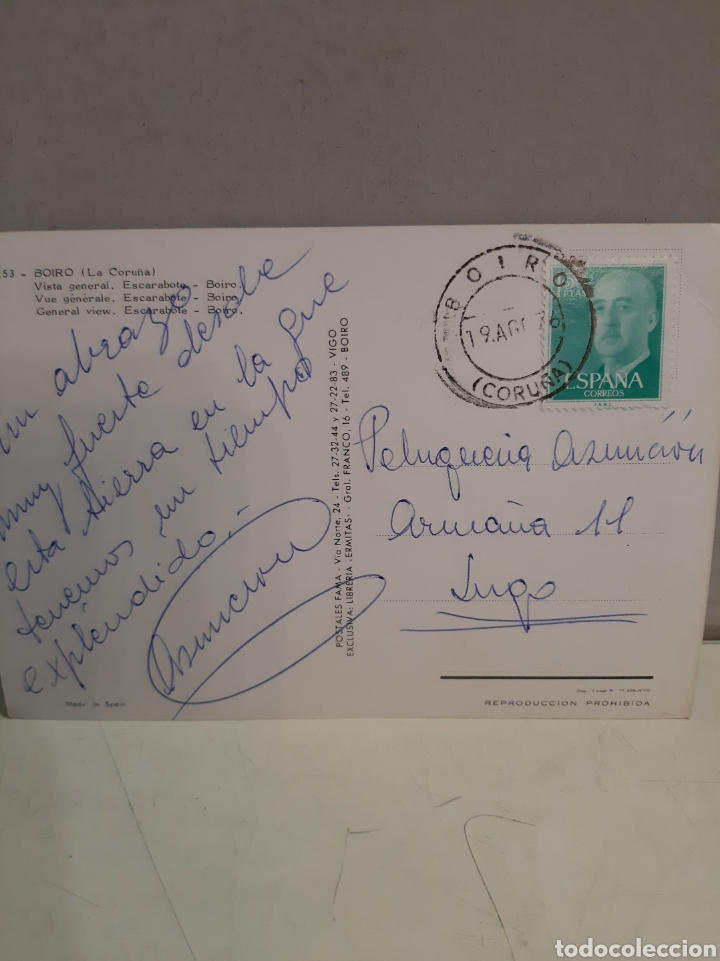 Postales: 1976 Boiro escarabote La Coru&ntilde;a - Foto 2