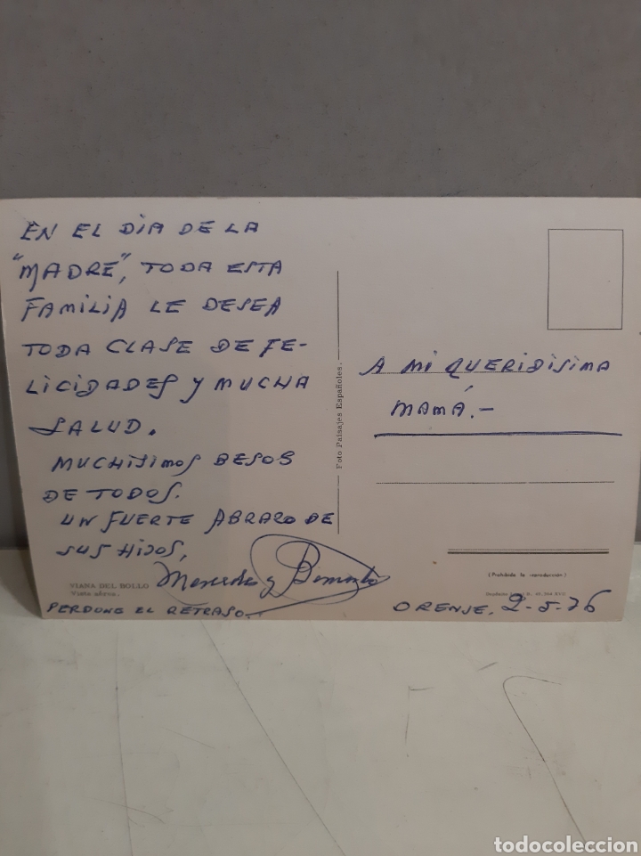 Postales: 1976 viana del bollo Orense - Foto 2