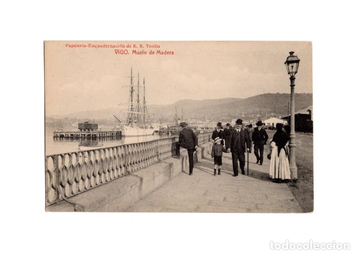 Postales: VIGO.(PONTEVEDRA).- MUELLE DE MADERA. - Foto 1