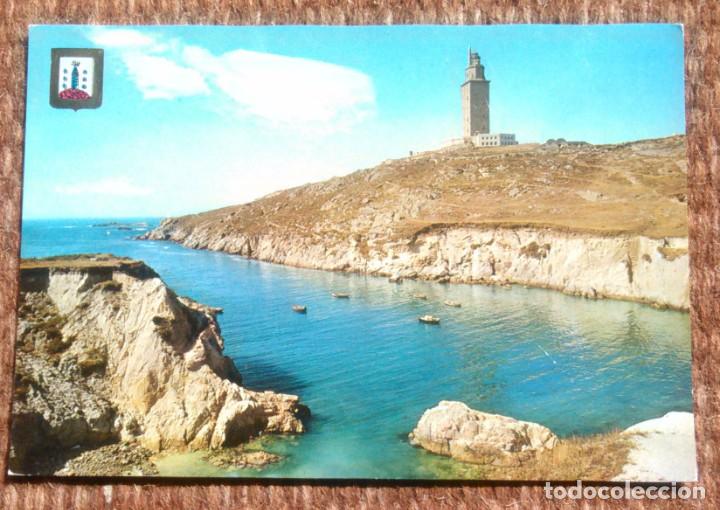 Postales: LA CORU&Ntilde;A - LA TORRE DE HERCULES - Foto 1
