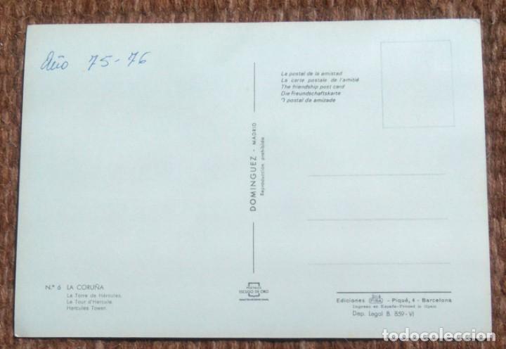 Postales: LA CORU&Ntilde;A - LA TORRE DE HERCULES - Foto 2