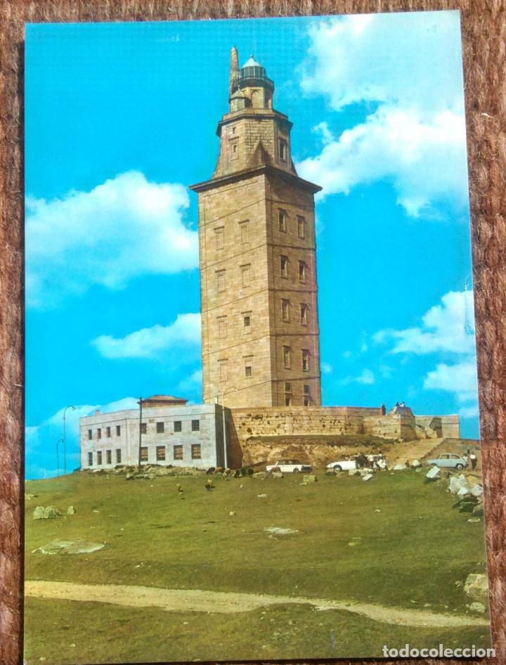 Postales: LA CORU&Ntilde;A - LA TORRE DE HERCULES - Foto 1