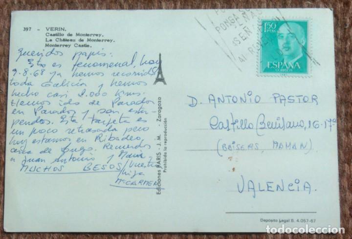 Postales: VERIN - ORENSE - CASTILLO DE MONTERREY - Foto 2