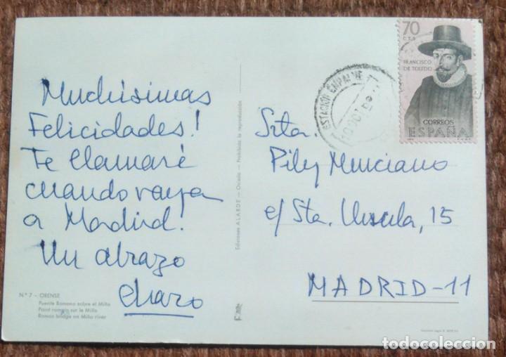 Postales: ORENSE - PUENTE ROMANO - Foto 2