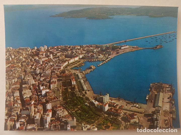 Postales: LA CORU&Ntilde;A VISTA AEREA POSTAL - Foto 1