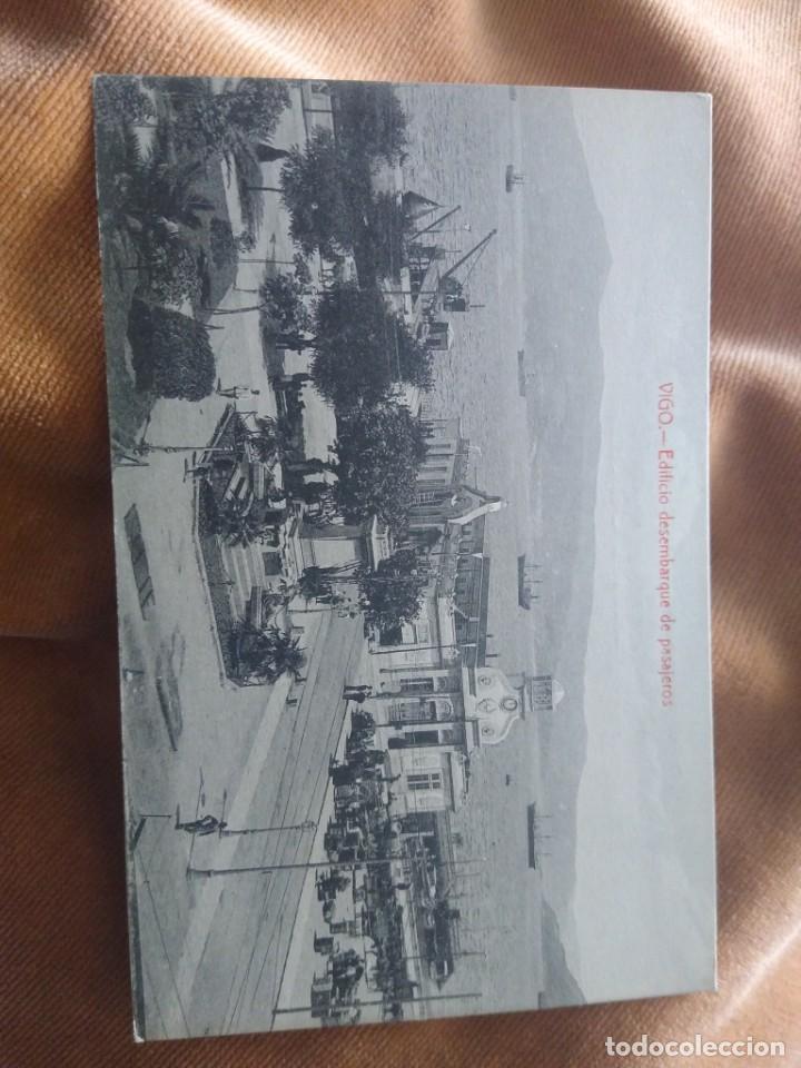 Postales: Vigo. Edificio desembarque de pasajeros . Edici&oacute;n J. Buceta. Sin circular. - Foto 1