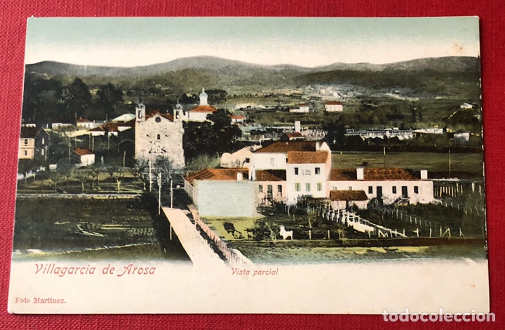 Postales: P-99. Postal de Villagarcia de Arosa. Vista parcial. Foto Mart&iacute;nez.