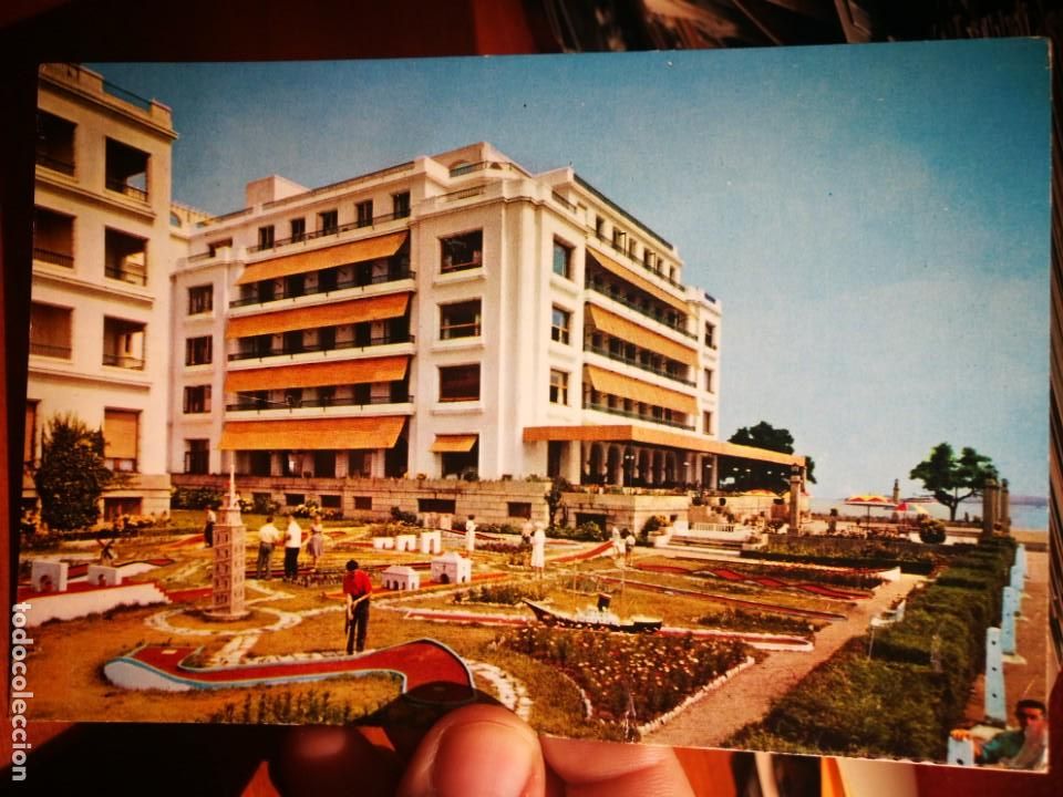 Postales: Postal La Toja Galicia Gran Hotel y Golf miniatura Ser&iacute;a II N 9760 escrita y sellada
