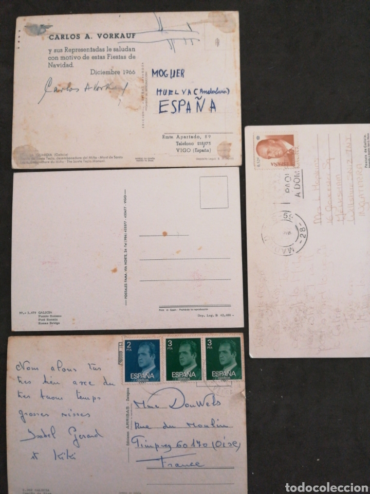 Postales: GALICIA, LOTE 4 POSTALES - Foto 2