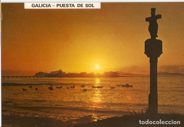 Postales: POSTAL GALICIA  3128  - Puesta de Sol