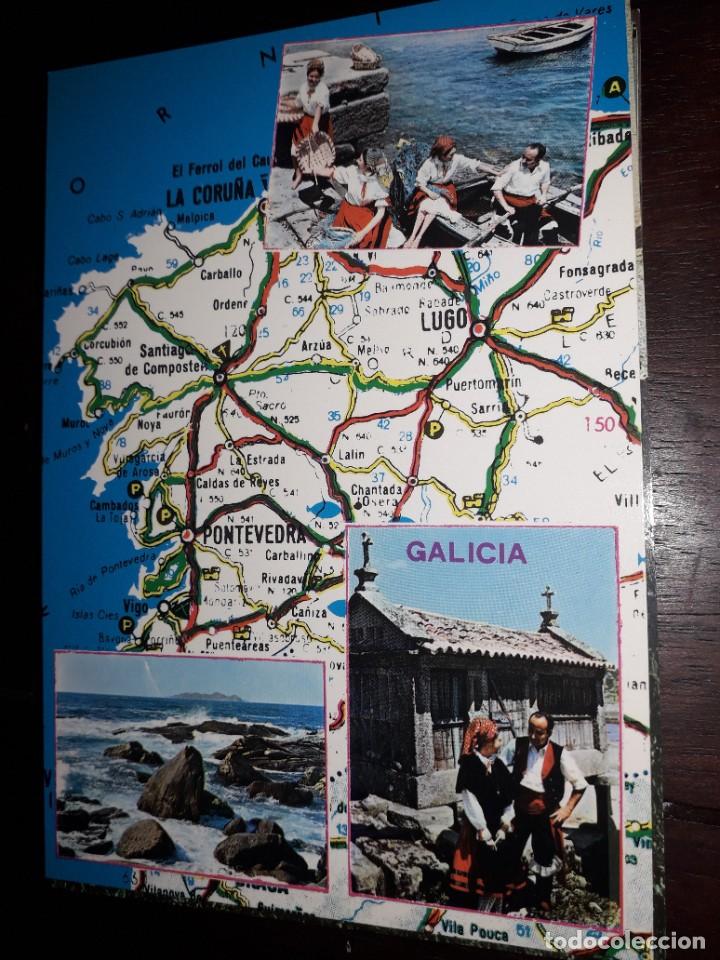 Cartes Postales: N&ordm; 38072 POSTAL GALICIA MAPA