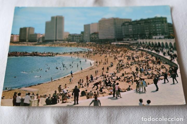 Postales: 39 LA CORU&Ntilde;A. PLAYA DE RIAZOR. ED. ALARDE  SIN CIRCULAR - Foto 1
