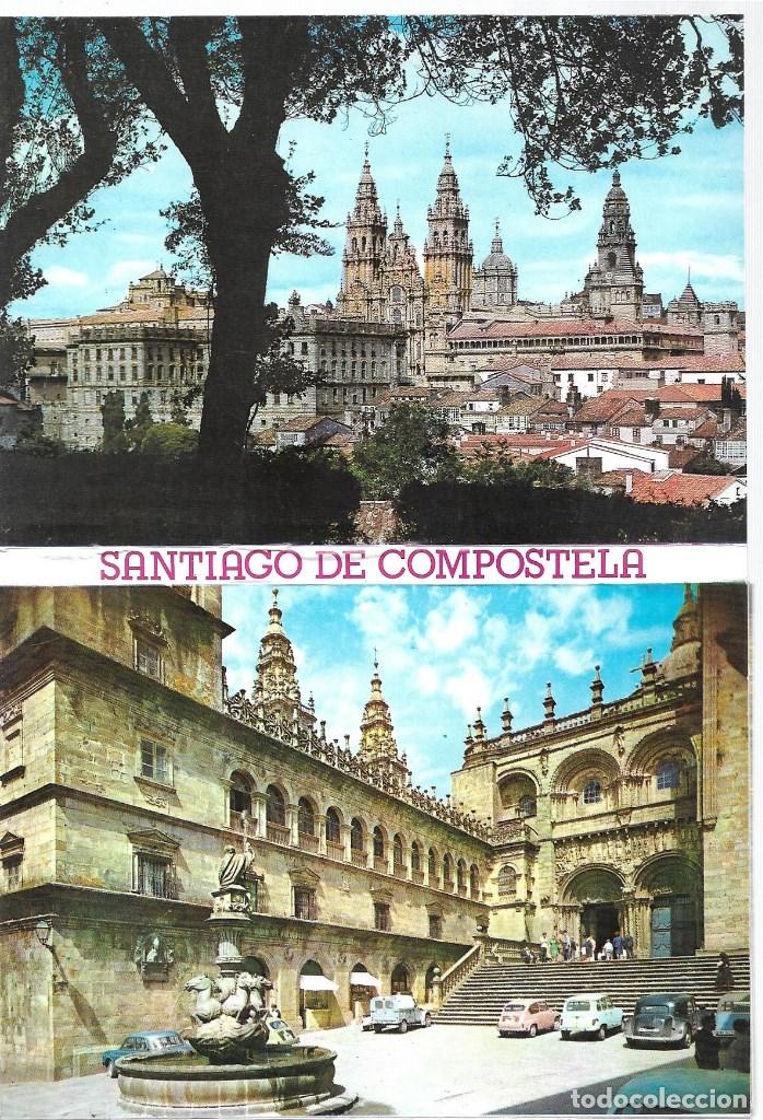 Postales: BLOC  DE 10 POSTALES DE SANTIAGO DE COMPOSTELA- EDITA - ARRIBAS -ZARAGOZA