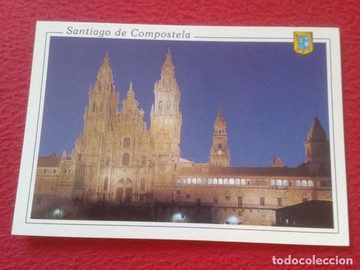 Postales: POST CARD CARTE POSTALE SANTIAGO DE COMPOSTELA LA A CORU&Ntilde;A CATEDRAL PLAZA DEL OBRADOIRO NOCTURNA VER