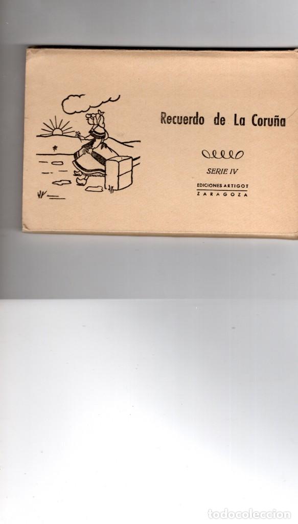 Cartes Postales: recuerdo de la coru&ntilde;a.album de 10 postales. completo