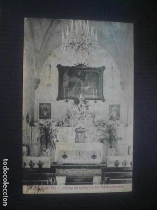 Postales: Mondariz-Interior de la capilla del Establecimiento.