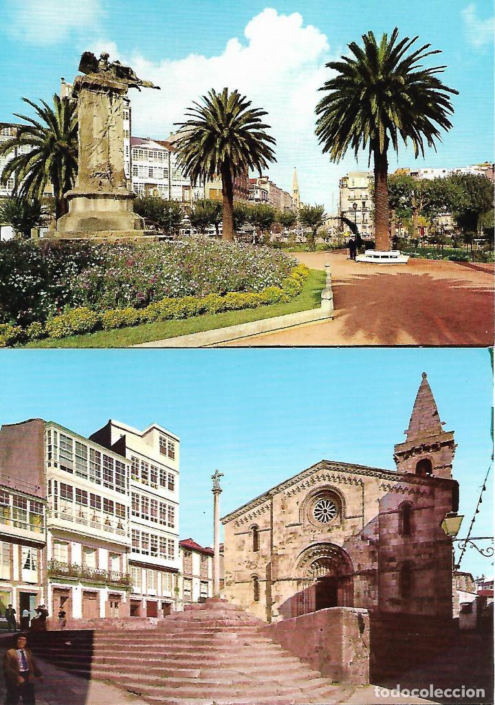 Postales: LA CORU&Ntilde;A (CUATRO POSTALES) - Foto 2