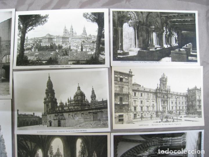Postales: SANTIAGO DE COMPOSTELA. LOTE 10 POSTALES ORIGINLES - Foto 2