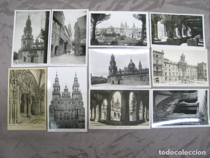 Postales: SANTIAGO DE COMPOSTELA. LOTE 10 POSTALES ORIGINLES - Foto 1