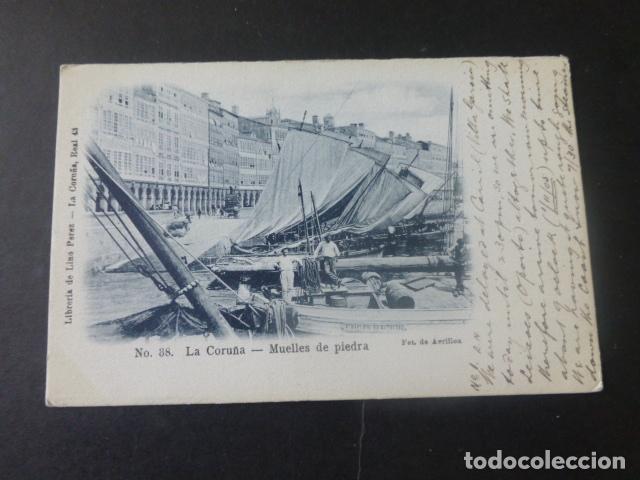 Postales: LA CORU&Ntilde;A MUELLES DE PIEDRA - Foto 1