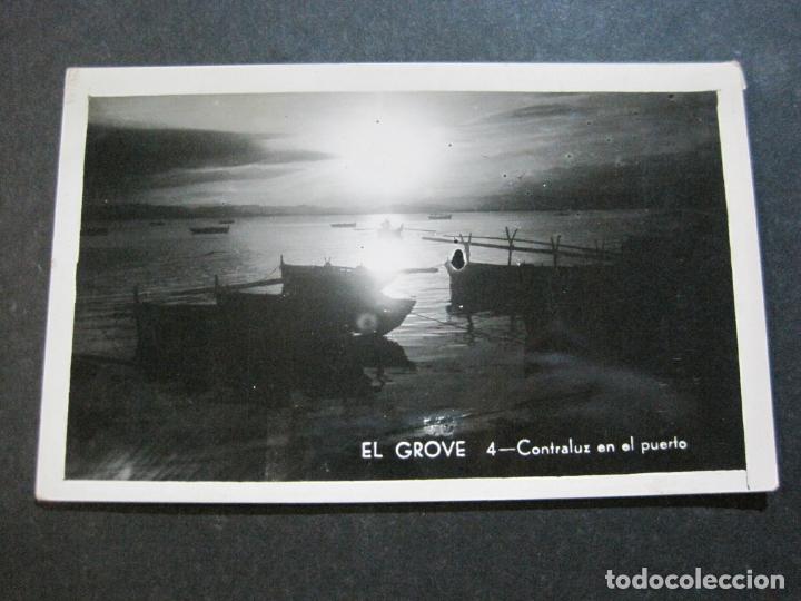 Postales: EL GROVE-CONTRALUZ EN EL PUERTO-FOTOGRAFICA-POSTAL ANTIGUA-(71.071)