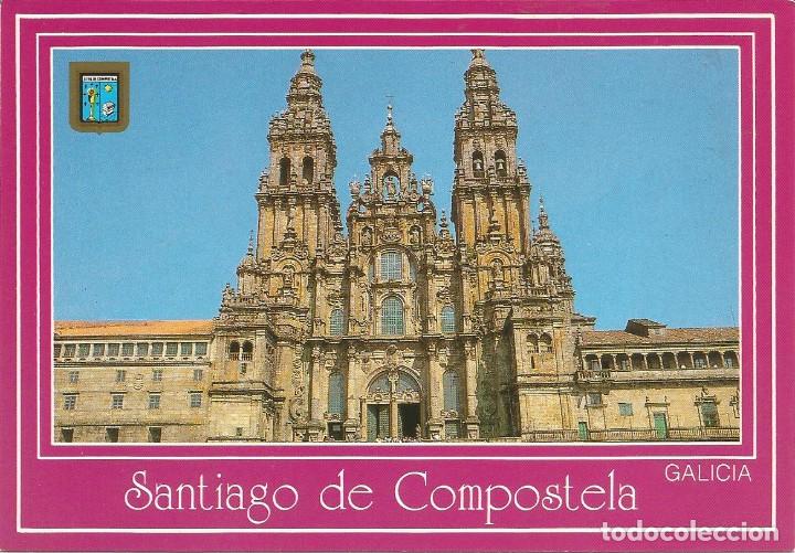 Postales: [POSTAL] Fachada de la Catedral. Santiago de Compostela (Coru&ntilde;a) (sin circular)