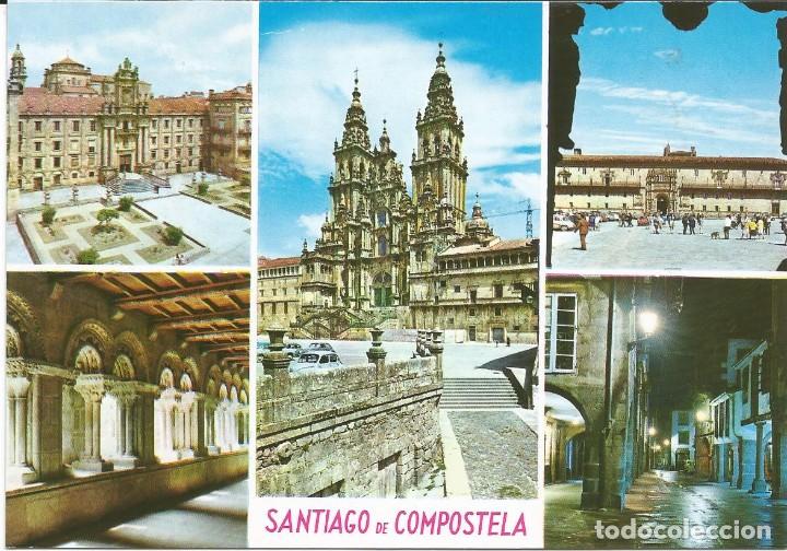 Postales: [POSTAL] Diversas vistas. Santiago de Compostela (Coru&ntilde;a) (s/ circular)