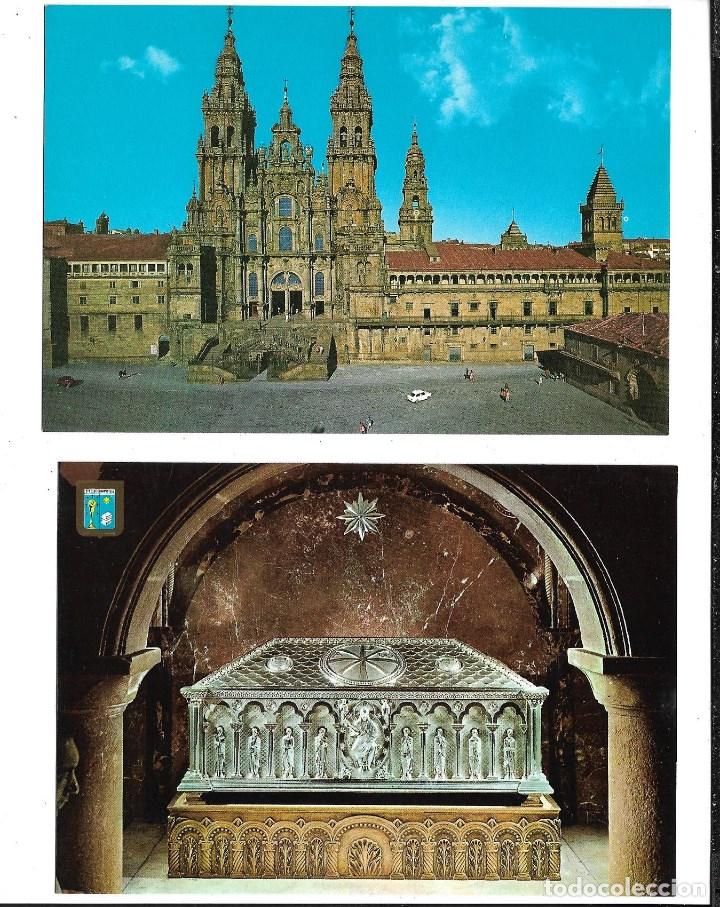 Postales: PT-SANTIAGO DE COMPOSTELA - LOTE DE 10 POSTALES DISTINTAS NUEVAS SIN CIRCULAR